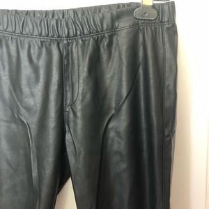 Uniqlo faux leather leggings